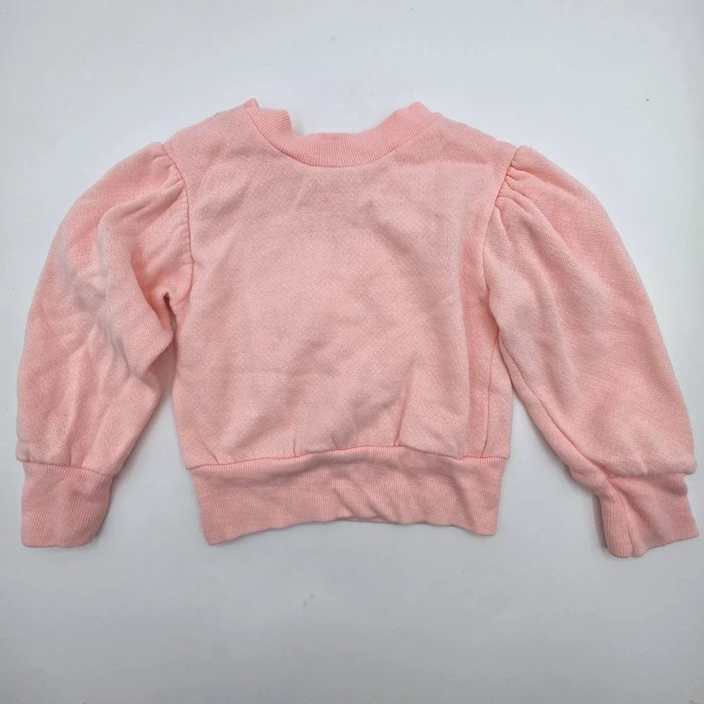 Vintage Hearts Pink Fleece Tracksuit Set Animal Applique 12 Months‎ Made in USA